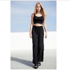 Brandy Melville Black Wide leg Alexah pant S